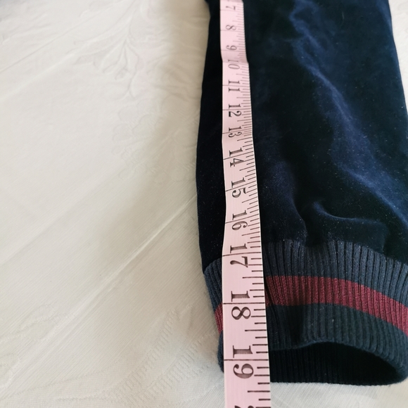 Ted Baker London Blue Velvet Bomber Jacket Size 6 - Picture 14 of 14